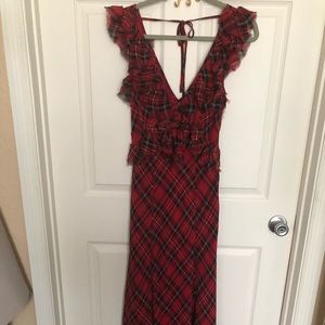 Rocking plaid dress